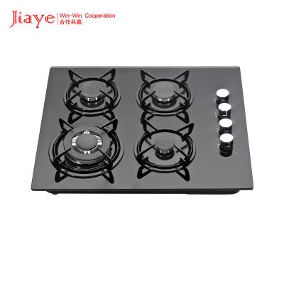 Good Price 4 Burner Tempered Glass Blue Flame Gas Stove Built In Gas Hob
